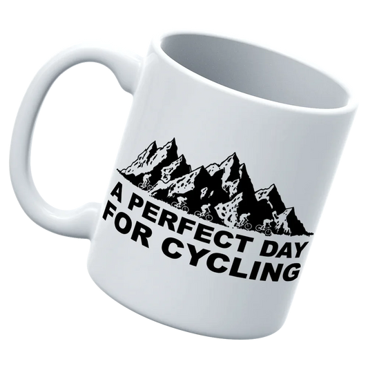 Perfect Day For Cycling White Coffee Mug